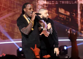 Live - Ace Hood and DJ Khaled perform on 106. (Photo: John Ricard/BET/Getty Images for BET)