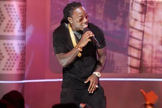 On It - Ace Hood performs on 106.   (Photo: John Ricard/BET/Getty Images for BET)