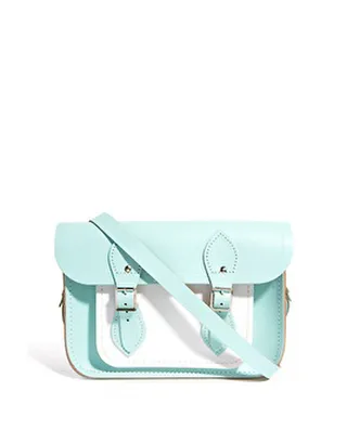 Cambridge Satchel - This pretty pastel satchel will be your go-to summer accessory. We promise! The neutral mint-and-white combo can be easily worked throughout your warm weather wardrobe.  (Photo: ASOS)&nbsp;