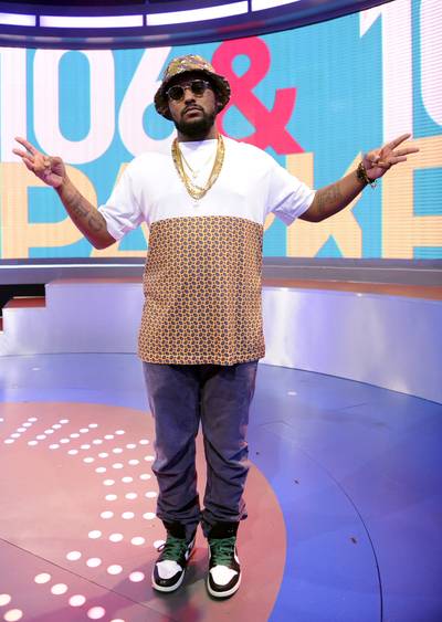 Hannnhh - Schoolboy Q reps for Beats, Battles &amp; Bars week on 106.&nbsp; (Photo: John Ricard/BET/Getty Images for BET)