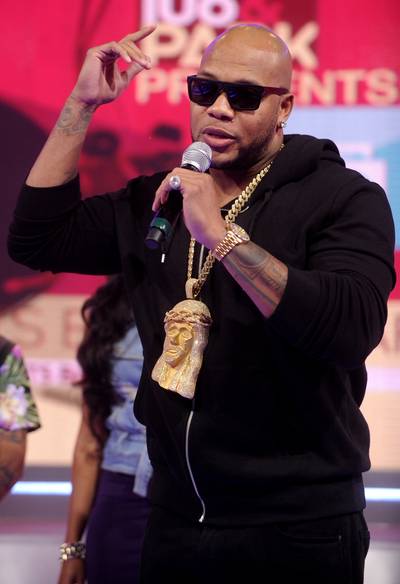 All Black Everything - Flo Rida wears all Black to celebrate Trayvon and Beats, Battles &amp; Bars week.&nbsp;(Photo: John Ricard/BET/Getty Images for BET)