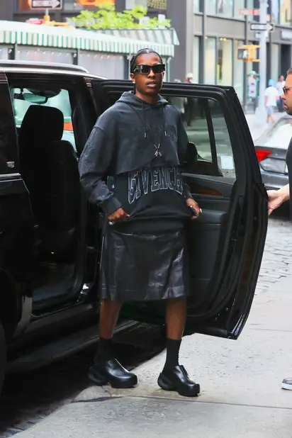 Ben Simmons Wearing a Brown & Black Prada, Dior, & Louis Vuitton Outfit