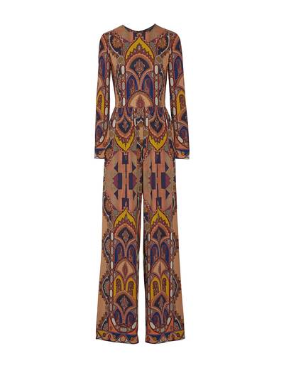 Etro Printed Stretch-Crepe Jumpsuit ($858) - How could we possibly pass up this stretchy, multi-colored jumpsuit? It’s the ’70s in crepe form!&nbsp;(Photo: ETRO)