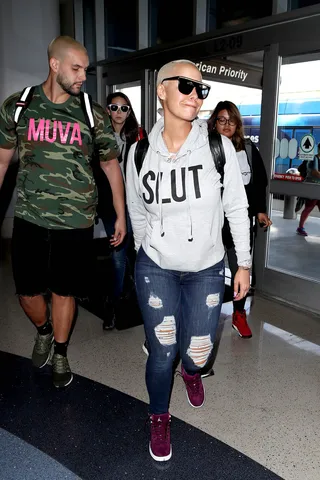 Muva Rose - Amber Rose is seen at LAX looking cute and casual.(Photo: starzfly/Bauer-Griffin/GC Images)&nbsp;
