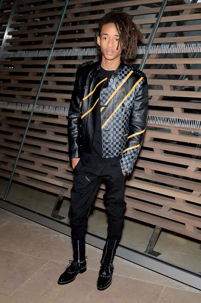 Jaden Smith attends the Louis Vuitton show as part of the Paris