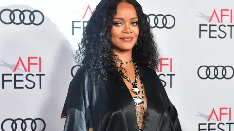 Barbadian singer/actress/designer Rihanna arrives for the AFI Opening Night Gala premiere of "Queen & Slim" at the TCL Chinese Theatre on November 14, 2019 in Hollywood. (Photo by Frederic J. BROWN / AFP) (Photo by FREDERIC J. BROWN/AFP via Getty Images)
