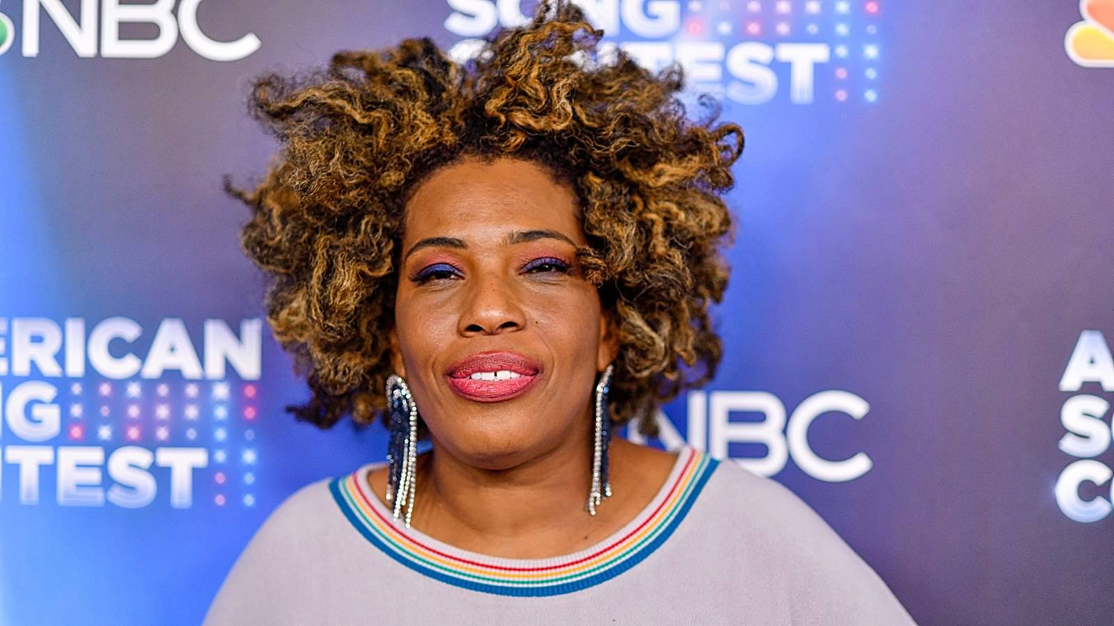 Macy Gray arrives at NBC's 'American Song Contest' Week 2 Red Carpet at Universal Studios Hollywood on March 28, 2022 in Universal City, California.  