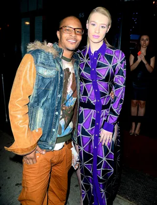 Rap Stars - T.I. and Iggy Azalea&nbsp;pose for a pic after performing at Raven Nightclub in NYC.&nbsp;(Photo: Splash News)