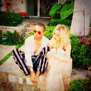 Perfect Match - Ross's and Simpson’s couple style is on point. We don’t think anyone does the boho-chic look better.   (Photo: Evan Ross via Instagram)