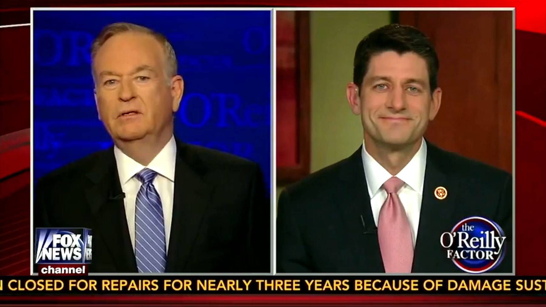 Bill O'Reilly, Paul Ryan