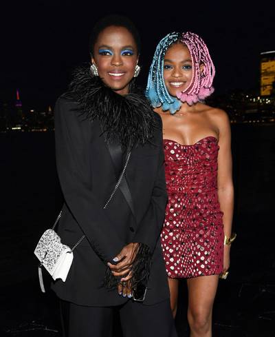 Selah Marley (Daughter of Lauryn Hill and Rohan Marley) - Selah Marley was photographed at Liberty State Park, in New Jersey, rocking two-tone braids as she attended the Saint Laurent Spring/Summer 2019 Menswear Collection with her legendary mother, Lauryn Hill.(Photo:&nbsp;Evan Agostini/Invision/AP/REX/Shutterstock)
