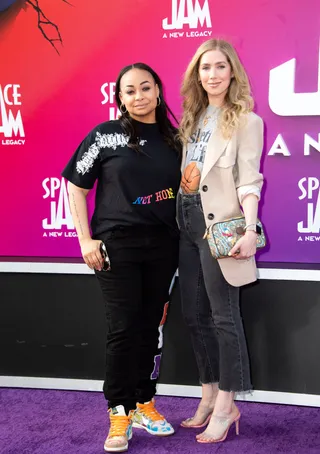 Raven-Symoné And Miranda Pearman-Maday - After tying the knot in June 2020,&nbsp;Raven-Symoné&nbsp;and&nbsp;Miranda Pearman-Maday&nbsp;made their first appearance on a red carpet as a married couple. On Monday night, the lovebirds snapped a few photos before enjoying the Los Angeles premiere of the movie,&nbsp;Space Jam: A New Legacy. We’re glad to see the pair out and about and enjoying life!&nbsp;(Photo by VALERIE MACON/AFP via Getty Images) (Photo by VALERIE MACON/AFP via Getty Images)