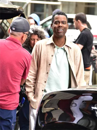 Chris Rock - Chris Rock in between takes while filming 'The Week Of' in New York city. &nbsp;(Photo: Darla Khazei, PacificCoastNews)