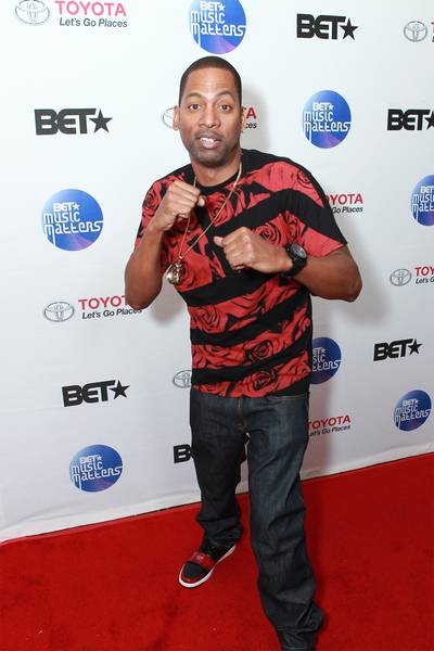 Fun Times - Comedian Tony Rock stopped by to check out some live music and in the process have some fun with the paparazzi. (Photo: Leon Bennett/Getty Images for BET)