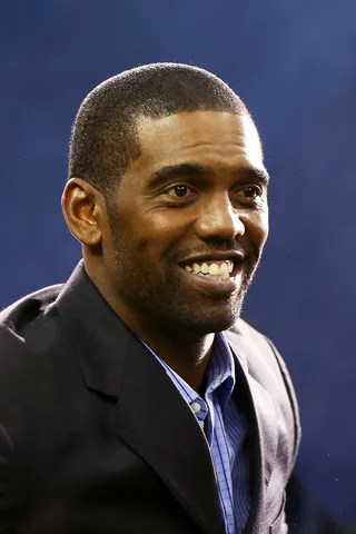 Randy Moss: February 13 - This retired NFL wide receiver still has staying power at 38.(Photo: Elsa/Getty Images)