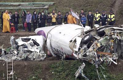 TransAsia Plane Carrying 58 People Crashes Into River - On Wednesday, at least 31 people died when a TransAsia 58-passenger plane crashed into a river in Taiwan, The New York Times reports. The pilot reportedly called out “Mayday, mayday, engine flameout” moments before the accident. Footage of the descending plane was also captured on several car dashboard cameras. This is the second deadly disaster the carrier has faced in less than seven months.(Photo: AP Photo)
