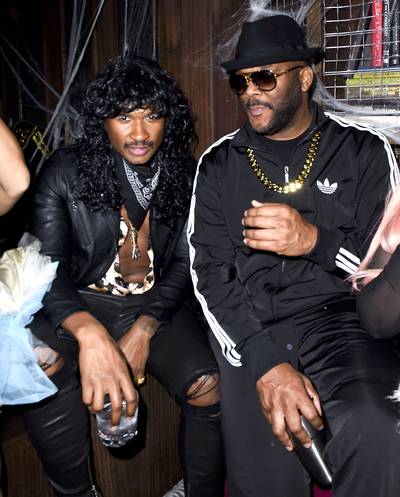 Usher &amp; Tyler Perry - Usher and Tyler Perry attend Ciroc Kicks Off Halloween dressed as Rick James and Run DMC.&nbsp;(Photo: Vivien Killilea/Getty Images for Ciroc)