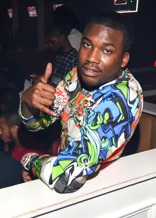 Party On - Meek Mill enjoys the Hennessy V.S takeover at Mansion Elan in Atlanta after performing at the 107.9 Birthday Bash concert.&nbsp;(Photo: JS Photography via PMG Media Group)