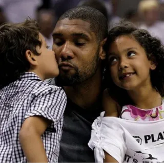 Tim Duncan - We got to see&nbsp;Tim Duncan&nbsp;interact with his son and daughter when the&nbsp;San Antonio Spurs&nbsp;won the 2014 NBA title. Real nice moment right here.(Photo: TIm Duncan via Instagram)