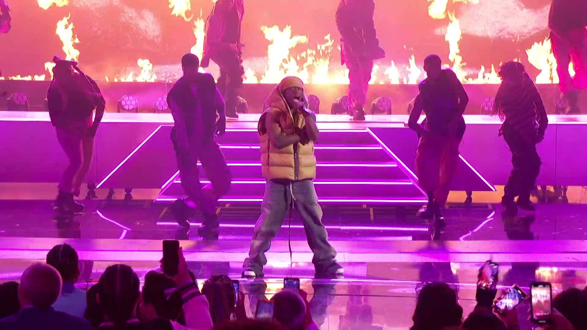 Lil Uzi Vert performing on stage at the BET Awards 2023.