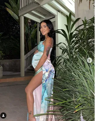 Eniko Hart Showed Off Her Baby Bump in a Naked Wardrobe Dress! – Fashion  Bomb Daily