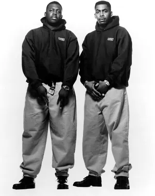 EPMD - Hailing from Brentwood, NY on Long Island, emcees Erick Sermon and Parish Smith joined forces to form the group EPMD that stood for &quot;Erick and Parish Making Dollars.&quot; The duo has performed together for roughly three decades and as of now, they have seven albums under their belt. Not too bad for rap legends.(Photo: Def Jam Recordings)