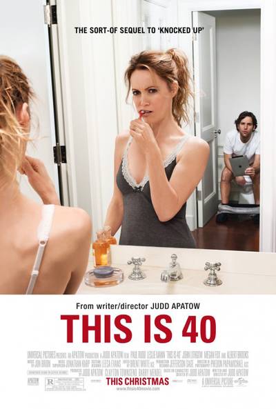 This Is 40: December 21 - Not quite a sequel to 2007's&nbsp;Knocked Up, this Judd Aptow directed comedy takes a closer look at the lives of that movie’s supporting characters, Pete (Paul Rudd) and Debbie (Leslie Mann), as they juggle kids, marriage in the land of the big 4-0.  (Photo: Universal Pictures)