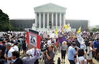U.S. Supreme Court Upholds Obamacare - The U.S. Supreme Court gave Obama a significant win in June when it voted by 5 to 4 that the Affordable Care Act is constitutional. Perhaps more surprising than their decision was the fact that Chief Justice John Roberts was the tie-breaker.&nbsp; (Photo: Alex Wong/Getty Images)