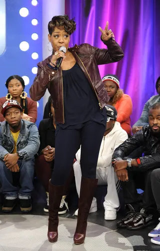 Peaaacce - Tichinia Arnold at 106 &amp; Park, November 26, 2012. (Photo: John Ricard / BET)