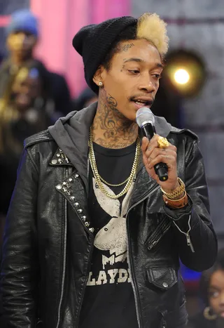 Wiz Khalifa - Wiz Khalifa at 106 &amp; Park, November 26, 2012. (Photo: John Ricard / BET)