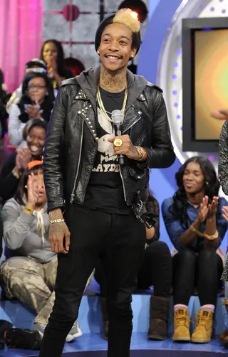 Wiz Khalifa - Wiz Khalifa at 106 &amp; Park, November 26, 2012. (Photo: John Ricard / BET)