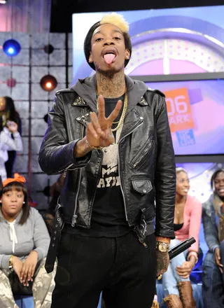 Wiz Khalifa - Wiz Khalifa at 106 &amp; Park, November 26, 2012. (Photo: John Ricard / BET)
