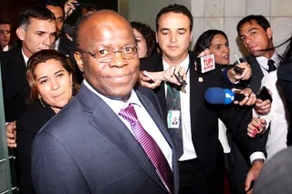 Brazil Gets First Black Supreme Court President - Joaquim Barbosa became Brazil’s first Black person to serve as president of the country’s supreme court when he was sworn in Thursday. Barbosa was also the first Black person to ever serve on the court when he joined it in 2003. Brazil is home to the largest population of Black people in the Western hemisphere.  (Photo: ANDRE DUSEK/ESTADAO CONTEUDO DPA /LANDOV)