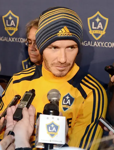 Beckham, Out - After six seasons, soccer star David Beckham announced on Tuesday that he will retire from L.A. Galaxy after playing in next month's MLS Cup Championship (he led the team to victory last year). Rumors are swirling that the 37-year-old could return to Major League Soccer as an owner as well as talk that he may play with an Australian squad.&nbsp;(Photo: Harry How/Getty Images)