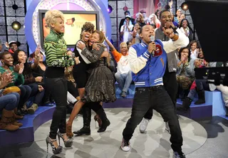 Yeaaaahhhh - BET 106 &amp; Park, November 20, 2012. (Photo: John Ricard / BET).