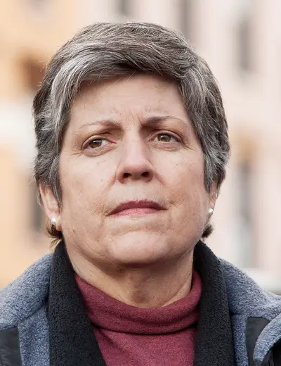 STAYING: Homeland Security Secretary Janet Napolitano - DHS Secretary Janet Napolitano is staying on for a second term.  (Photo: Andrew Burton/Getty Images)