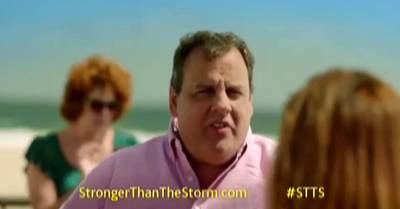 In Other News - The inspector general at U.S. Housing and Urban Development is now investigating an ad promoting tourism on the Jersey Shore post-Hurricane Sandy that features Christie and his family. The question is whether tax-payer dollars were used to boost the governor's election-year image. The ad cost $2 million more than another one without the Christie family.   (Photo: Stronger than the Storm via YouTube)