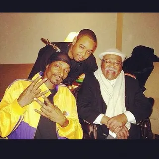Snoop Dogg&nbsp;@SnoopDogg - Just because Snoop’s a rap OG doesn’t mean he doesn’t have love for other music genres. Here he is hanging with jazz OG Clark Terry.&nbsp;(Photo: Snoop Dogg via Instagram)