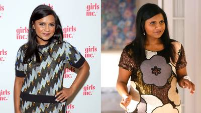 Mindy Kaling as Mindy Lahiri on The Mindy Project   - Mindy's an Emmy Award-nominated writer/producer with a knack for what makes people laugh. Added bonus, she wears the prettiest lipstick and blush colors.&nbsp;   (Photos form left: Mike Windle/Getty Images, FOX)&nbsp;