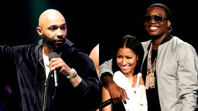 Joe Budden / Nicki Minaj / Meek Mill&nbsp; - Joe Budden&nbsp;took to his podcast I'll Name This Podcast Later this past Summer&nbsp;and expressed how he felt seeing Meek gush all over Nicki at the BET Awards. He explained,&nbsp;&quot;Part of my problem with that is Meek's music is too hard. Meek's music is too hard for me to look at him with this f*****g sappy f**k s**t.... But I do appreciate them for keeping the hope of love alive.&quot;Of course hip hop's Barbie and Ken weren't going to let that slide, and Meek fired back with a few Tweets like, &quot;Rap money slowing up... joking but it ain't dat boy level to b commenting on they way I handle my lady!&quot;&nbsp;Knowing Budden was expressing his thoughts and not really hating on the two, Nicki also checked the Mood Muzik rapper. Welp.(Photos from Left: Craig Barritt/Getty Images for Electus Digital/WatchLOUD, Mark Davis/BET/G...