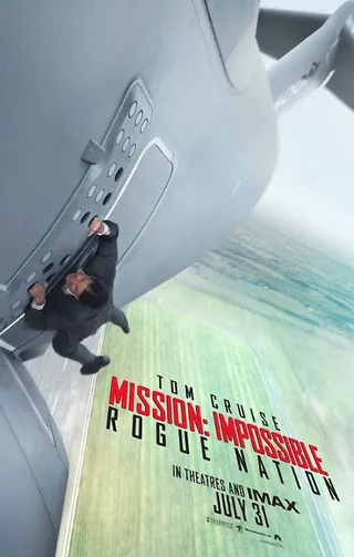 Mission: Impossible Rogue Nation: July 31 - Tom Cruise is back on the silver screen and this time he's doing stunts on planes — Yep, not in them... on them. The Oscar-nominated actor takes on his most impossible mission yet in his attempt to obliterate the Syndicate, an international rogue organization committed to destroying the IMF. Will he succeed? Find out for yourself at the end of the month.(Photo: Paramount Pictures)