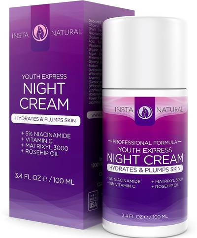 InstaNatural Youth Express Night Cream - $18.75 - It?s called ?beauty sleep? for a reason. During dream-time is when our skin does the most regenerating and healing. That?s why it?s important to moisturize and make use of nighttime absorption to aid healing and rejuvenation. This night cream, in particular, helps to reverse signs of aging and will have you feeling confident enough to say, ?I woke up like this!?(Photo: Courtesy of www.instanatural.com)