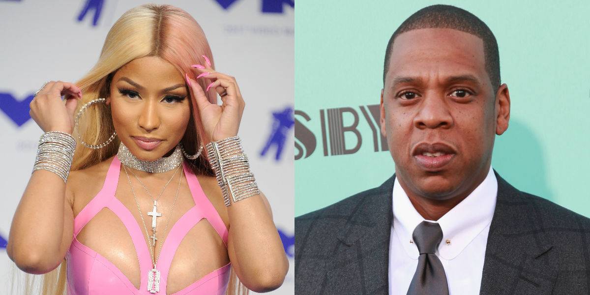 Here's Why Nicki Minaj's Mug Shot Is Being Flashed All Over This Stage By Jay-Z | News | BET