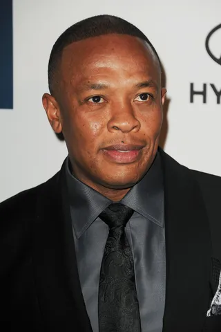 Dr. Dre - It's kind of strange that Jay-Z included a sequel/remix to a three-year-old Dr. Dre song here, as "The Watcher 2." Even stranger: It's one of the few cases where the sequel's better than the original. Dre and Scott Storch flip the beat nicely, and Dre deftly delivers his verse, no doubt written by Hov. Dre's been a bit reclusive in the years since, locking himself away to work on his long-delayed, winged-unicorn of an album, Detox. But he's still had a huge impact over the year or so, headlining at Coachella, making a killing when he sold his Beats By Dre headphone company, and most recently, executive-producing and rhyming on Kendrick Lamar's acclaimed debut album, which dropped on his Aftermath imprint. (Photo: Kevin Winter/Getty Images)