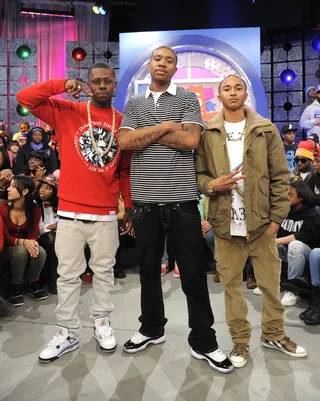 Folded - Cali Swag District at 106 &amp; Park, March 7, 2012. (Photo: John Ricard / BET)