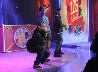 Get Low - The Rangers perform at 106 &amp; Park, March 7, 2012. (Photo: John Ricard /BET)