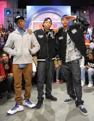 Posted - The Rangers at 106 &amp; Park, March 7, 2012. (Photo: John Ricard /BET)