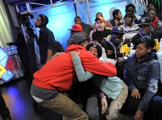Young Sam - Young Sam greets fans at 106 &amp; Park, March 7, 2012. (Photo: John Ricard /BET)