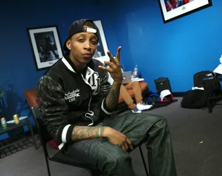 Langston of The Rangers - Langston of The Rangers in the green room at 106 &amp; Park, March 7, 2012. (Photo: John Ricard /BET)