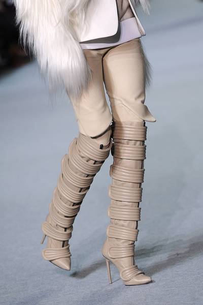 These Boots... - …might not be made for walking, but with their straps up to the knee we think they’re pretty amazing. (Photo: Pascal Le Segretain/Getty Images)